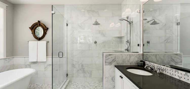 bathroom shower door installation in La Puente